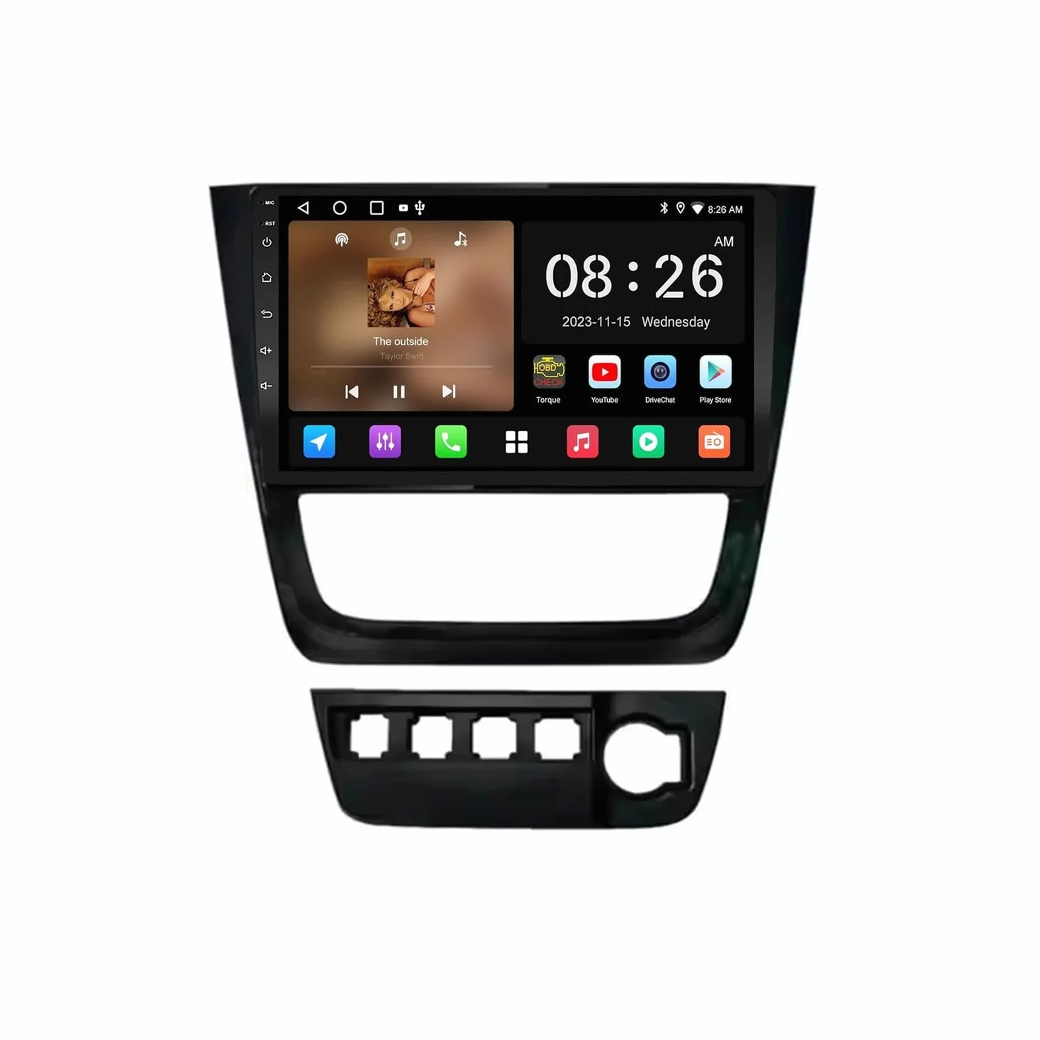 Radio Samochodowe dla VW Gol Saveiro Voyage 2008-2012 Android 15 9 Inches Jednostka Główna Z Ekranem Samochodowym Fm Am Bluetooth Usb Android Auto Do, 4 Core 2G+32G
