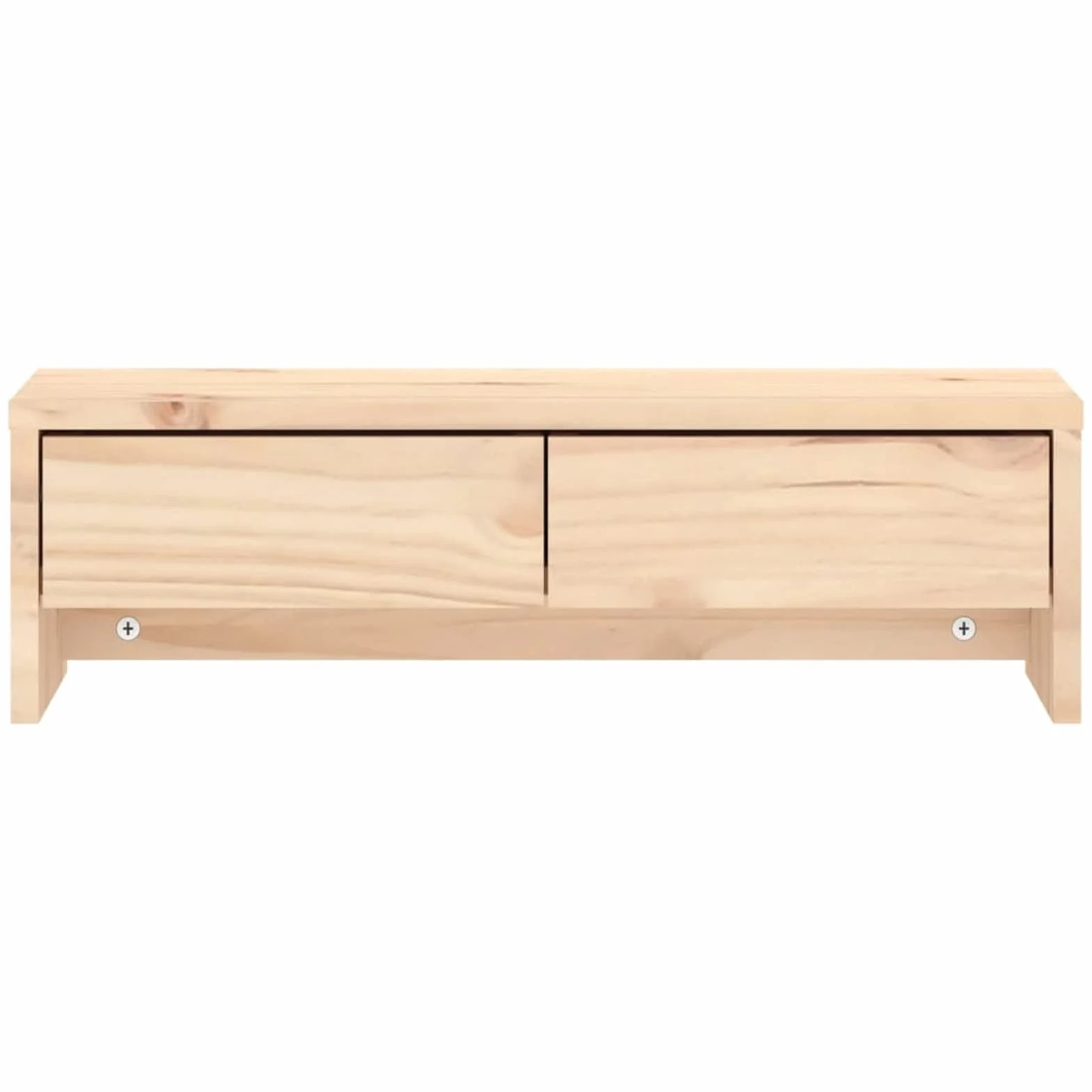 ShGaxin Stojak na monitor, stojak na ekran komputera, stojak na monitor biurko, akcesoria biurowe, podstawa monitora, akcesoria biurkowe, lite drewno sosnowe 50 x 27 x 15 cm