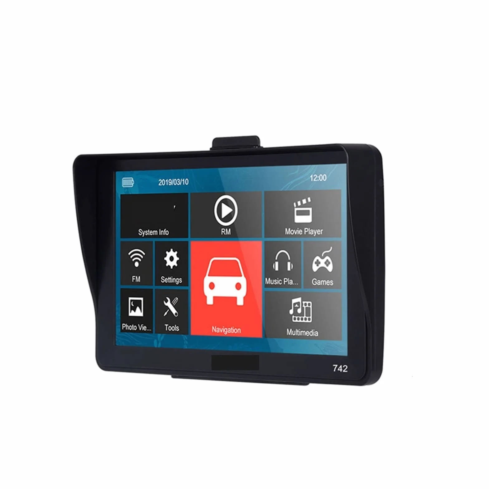 Nawigacja GPS 25. 6m + 8 GB. Samochód ciężarowy GPS Auto Navigator Sat Nav Dotykowy ekran Darmowa aktualizacja Mapa Dla SamochodóW CiężArowych SamochodóW Kempingowych (Size : No Bluetooth AVIN)