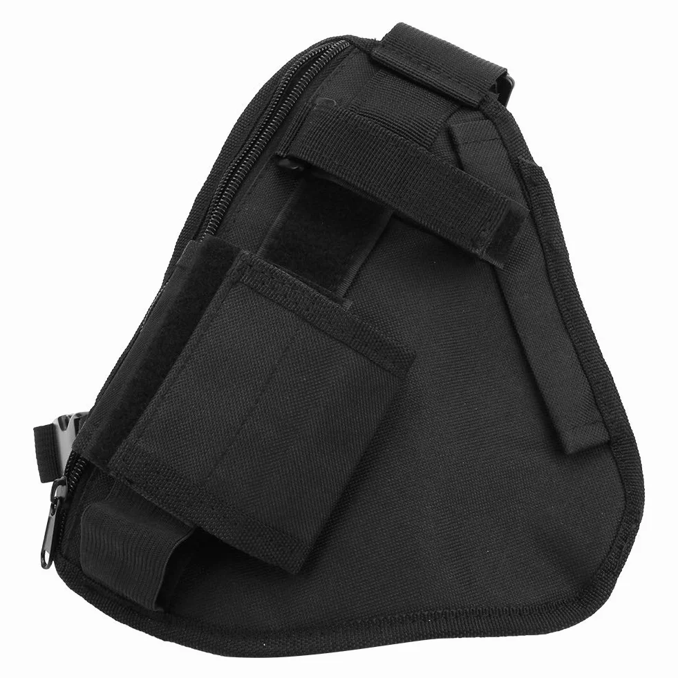 Yosoo Health Gear Kabura radiowa, kieszeń na piersi, kamizelka Walkie Talkie – regulowana szlufka do noszenia, kieszeń wielowarstwowa, 30 x 15 cm