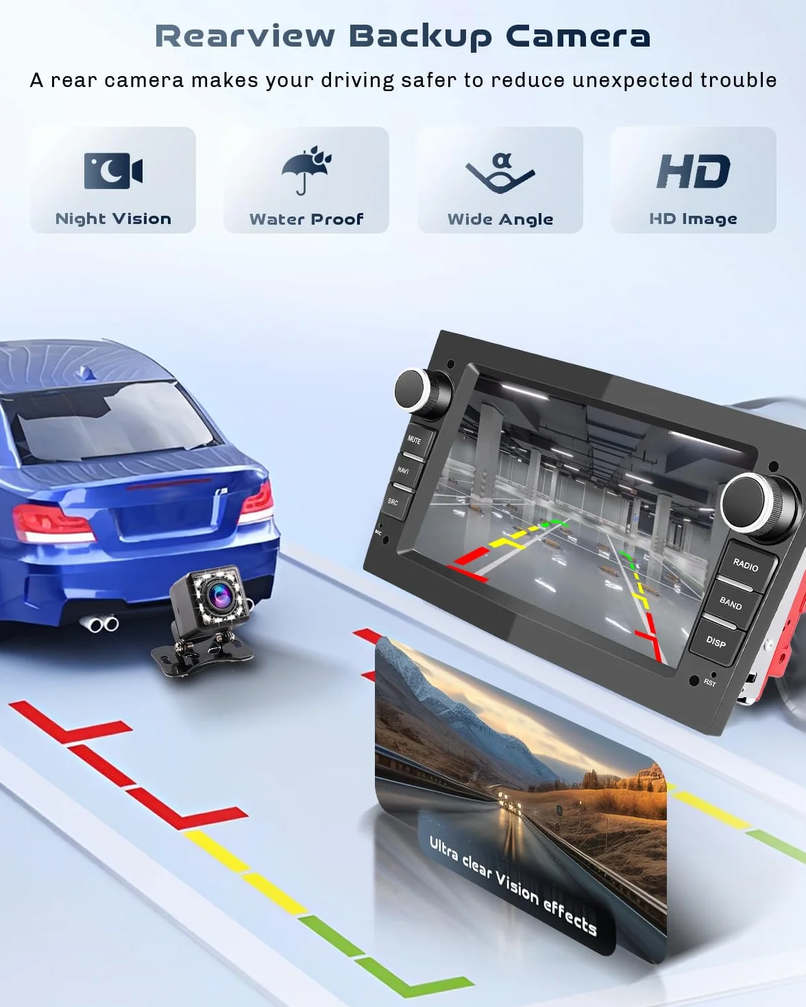 Roinvou Radio samochodowe z wyświetlaczem 7" do Opel Astra Antara Vectra Corsa Zafira Meriva Combo CarPlay Android Auto, 7 kolorów LED, UI, ekran dotykowy radio Bluetooth 5.2, Mirror Link, EQ, FM, SWC