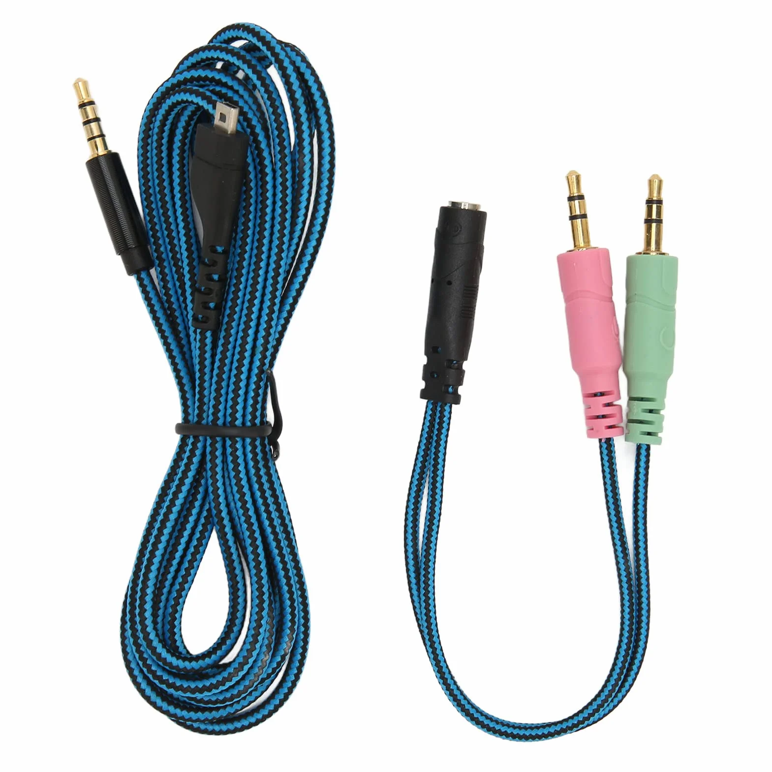 Kabel Audio Słuchawek, Wymienny Kabel Audio Słuchawek z Kablem Adaptera Y, Kabel AUX w Oplocie Miedzianym OFC dla 3/5/7/Pro
