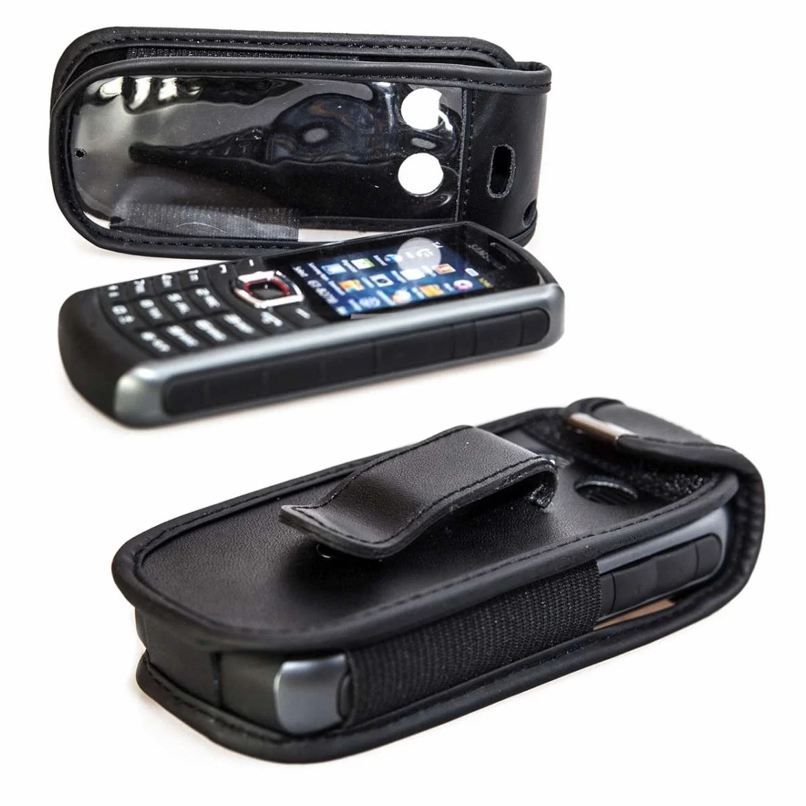 caseroxx Skórzane etui z klipsem do paska do Samsung B2710