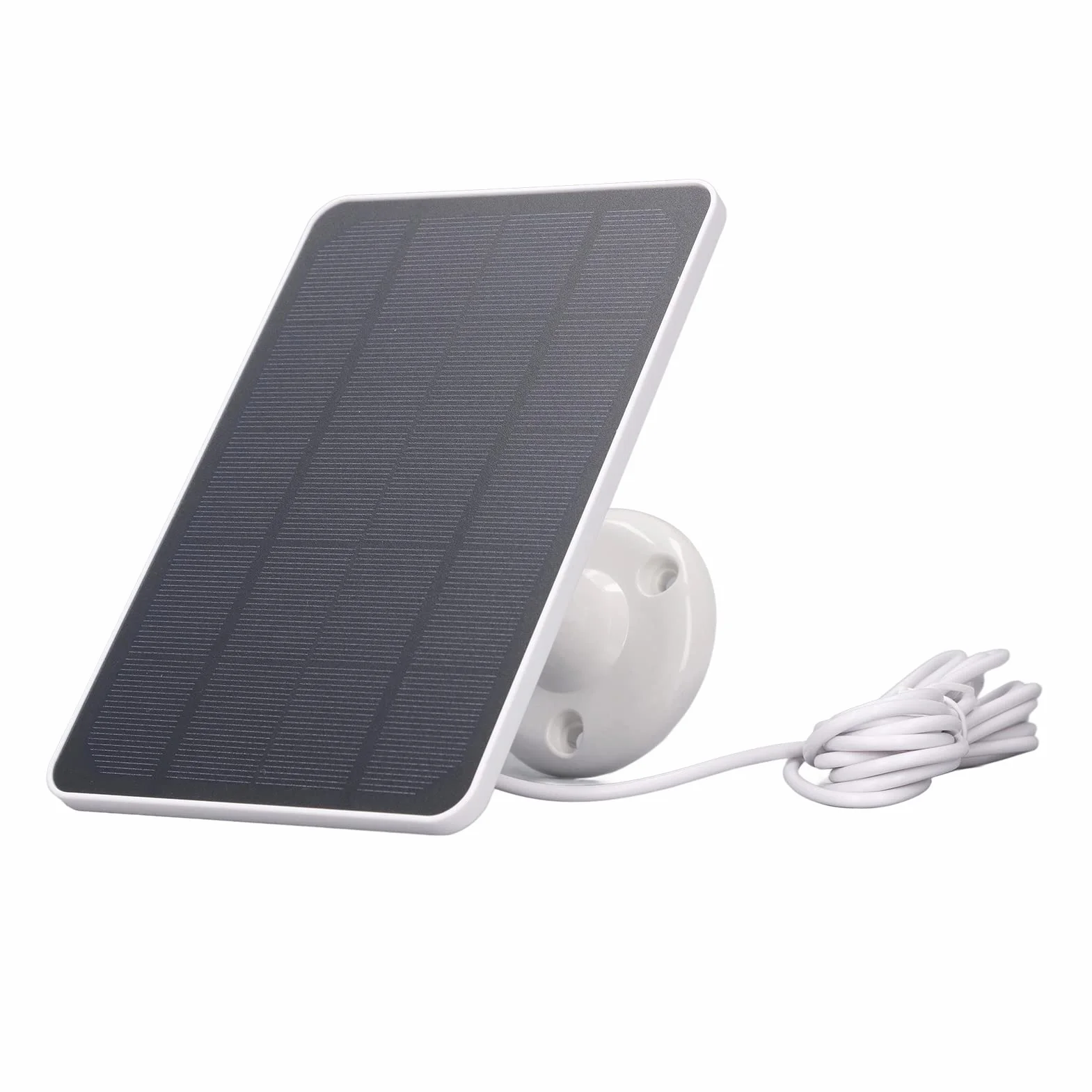Panel słoneczny 10 W, zewnętrzna ładowarka słoneczna USB do kamery bezpieczeństwa (biała)