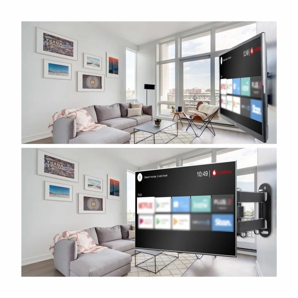 Uniwersalny, Regulowany Uchwyt Ścienny Do Telewizora, Uniwersalny, Obrotowy Uchwyt Do Telewizorów Lcd Led O Przekątnej Od 14 Do 32 Cali, Płaski Monitor 27 Cali