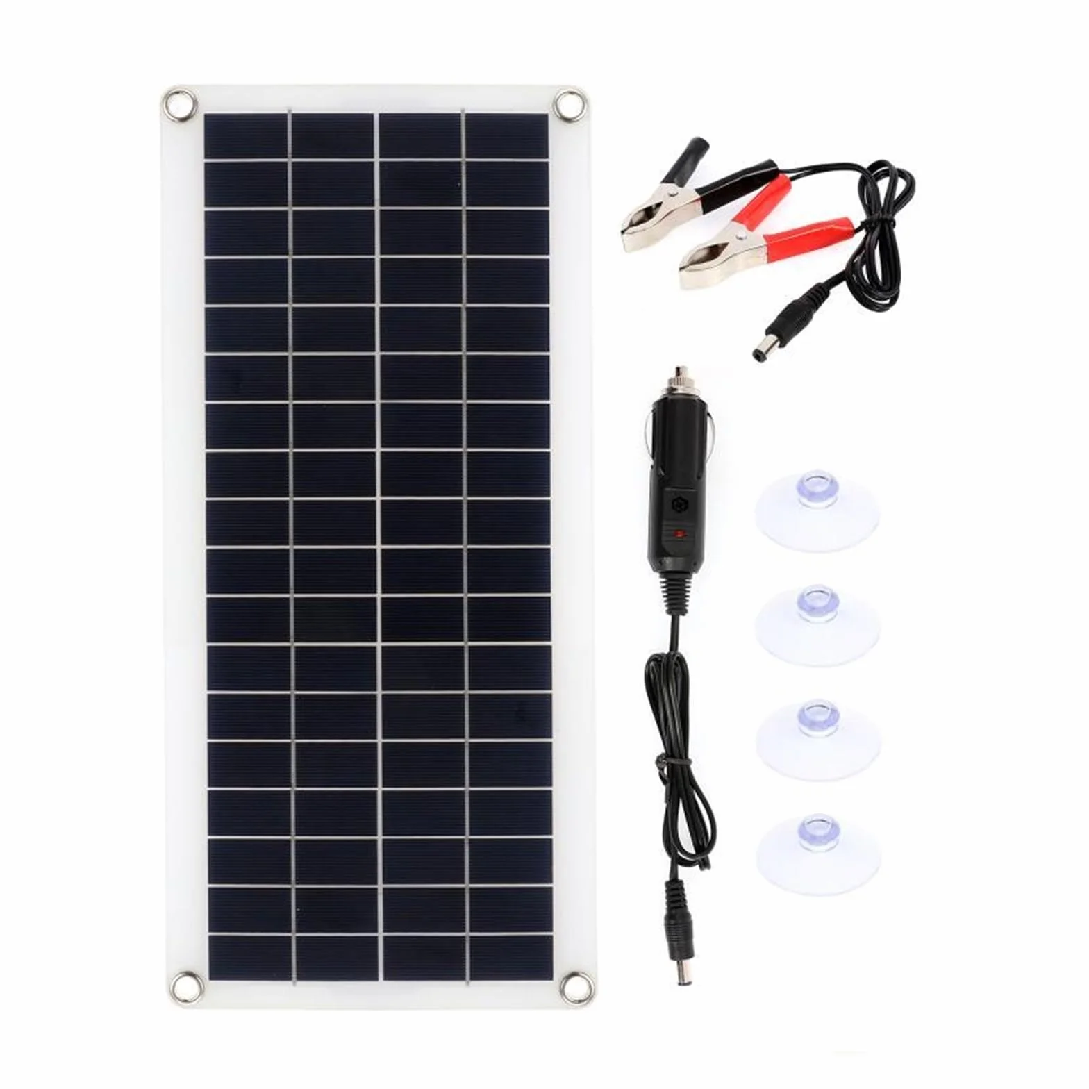 łAdowarka Z Panelem SłOnecznym Zestaw paneli słonecznych Kompletne podwójne wyjście USB Ogniwa słoneczne Poly Solar Board Kontroler Outdroor Ładowarka do akumulatorów(With 50A Controller)