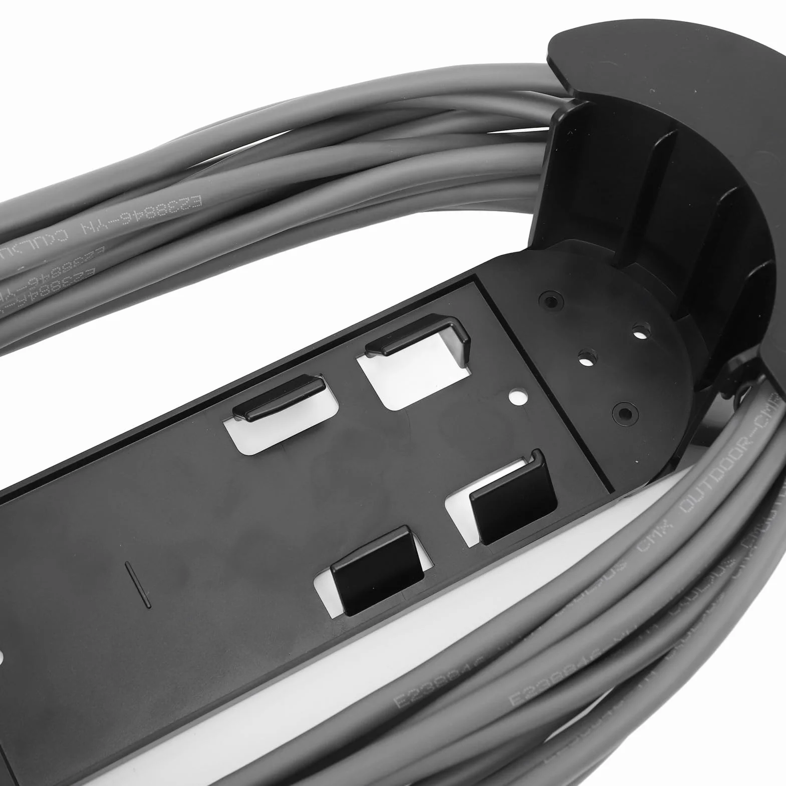 Hamwesh Kabel 150FT, Nieprzerwane Połączenie Oszczędność Miejsca Łatwa Instalacja Kabel Zamienny, Ethernet ze Wspornikiem Montażowym do Pojazdów Kempingowych V2, SUV-ów, Jachtów (o