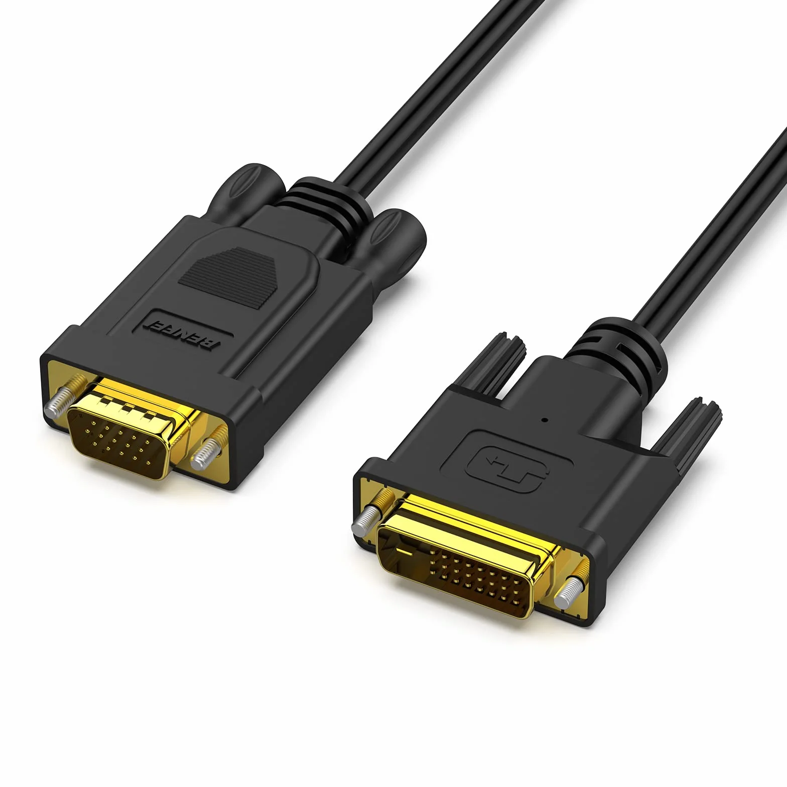 BENFEI Aktywny kabel DVI-D do VGA 6 stóp męski na męski pozłacany