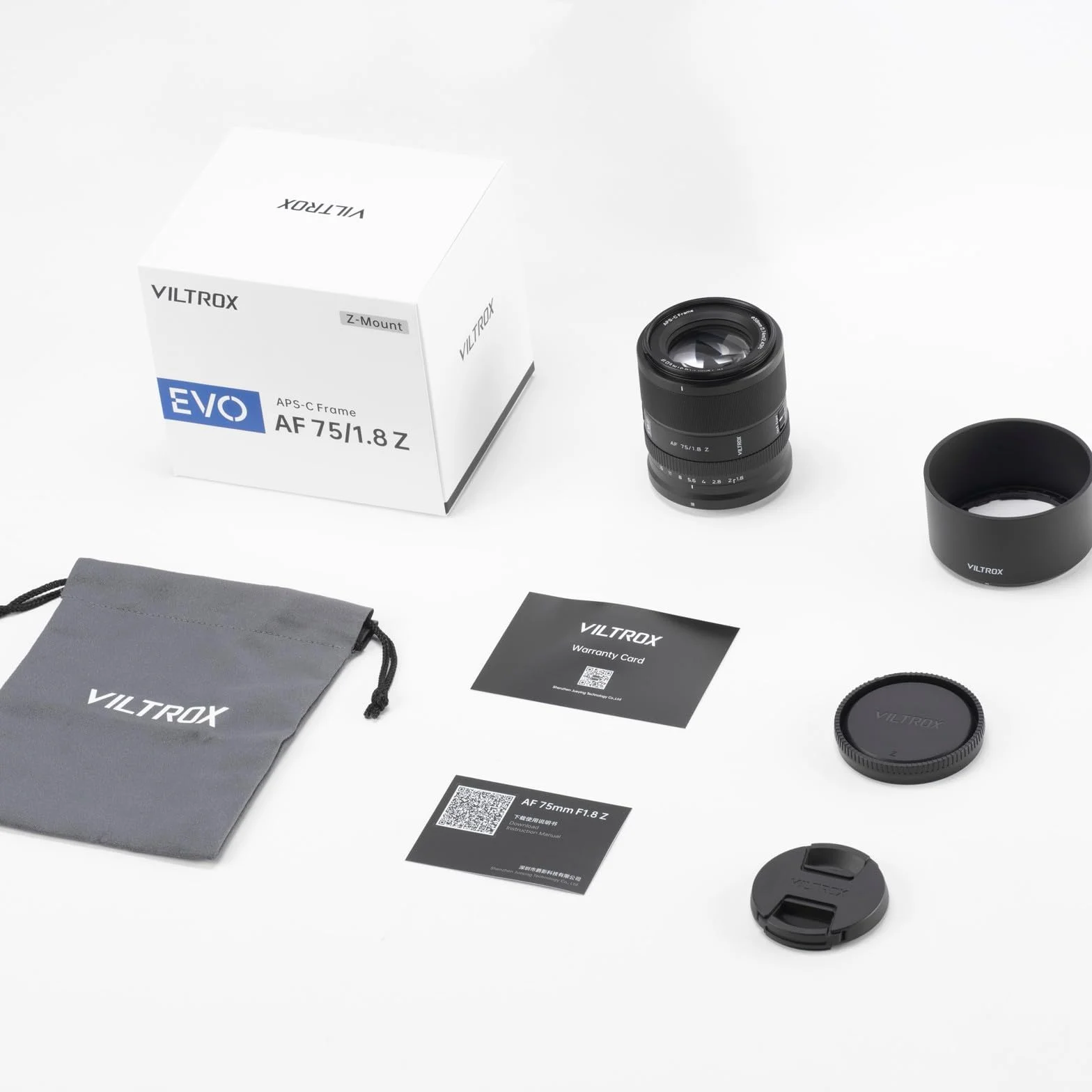 VILTROX 75mm F1.8 Evo Z obiektyw do Nikon Z, główny obiektyw APS-C autofokus do aparatów Nikon z mocowaniem Z30 Z50 Z50II ZFC Z5 Z5II Z6 Z6II Z6III Z7 Z7II Z8 Z9 ZF ZR