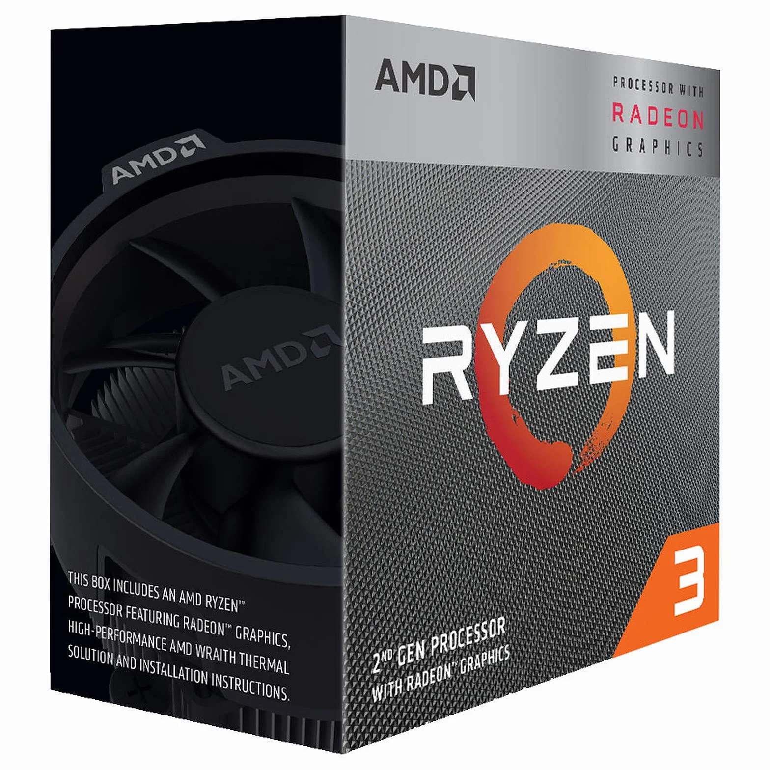 Amd Ryzen 3 3200G Procesor, Srebrny, 4,2GHz