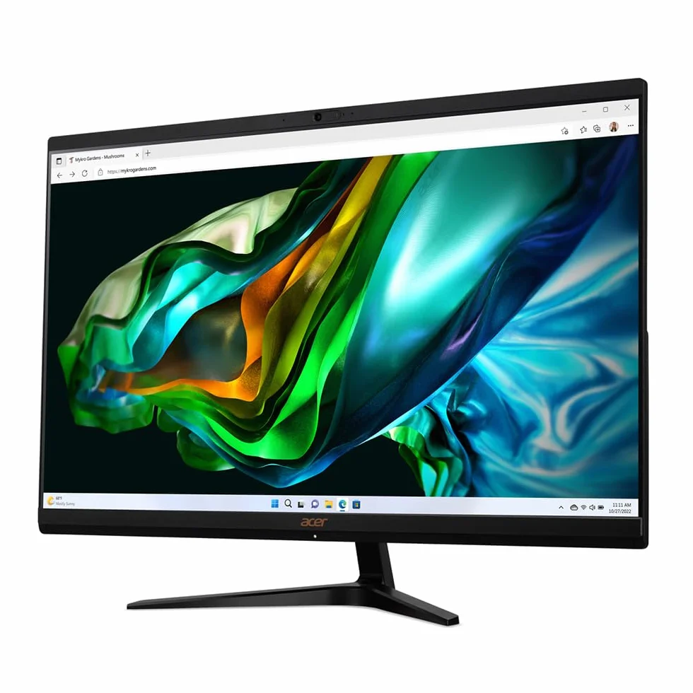 Acer Aspire C27-1800 komputer stacjonarny All in One, komputer stacjonarny, procesor Intel Core i3-1305U, pamięć RAM: 8 GB DDR4, 512 GB SSD, wyświetlacz 27" IPS FHD LED LCD, Intel UHD, Wi-Fi, kamera