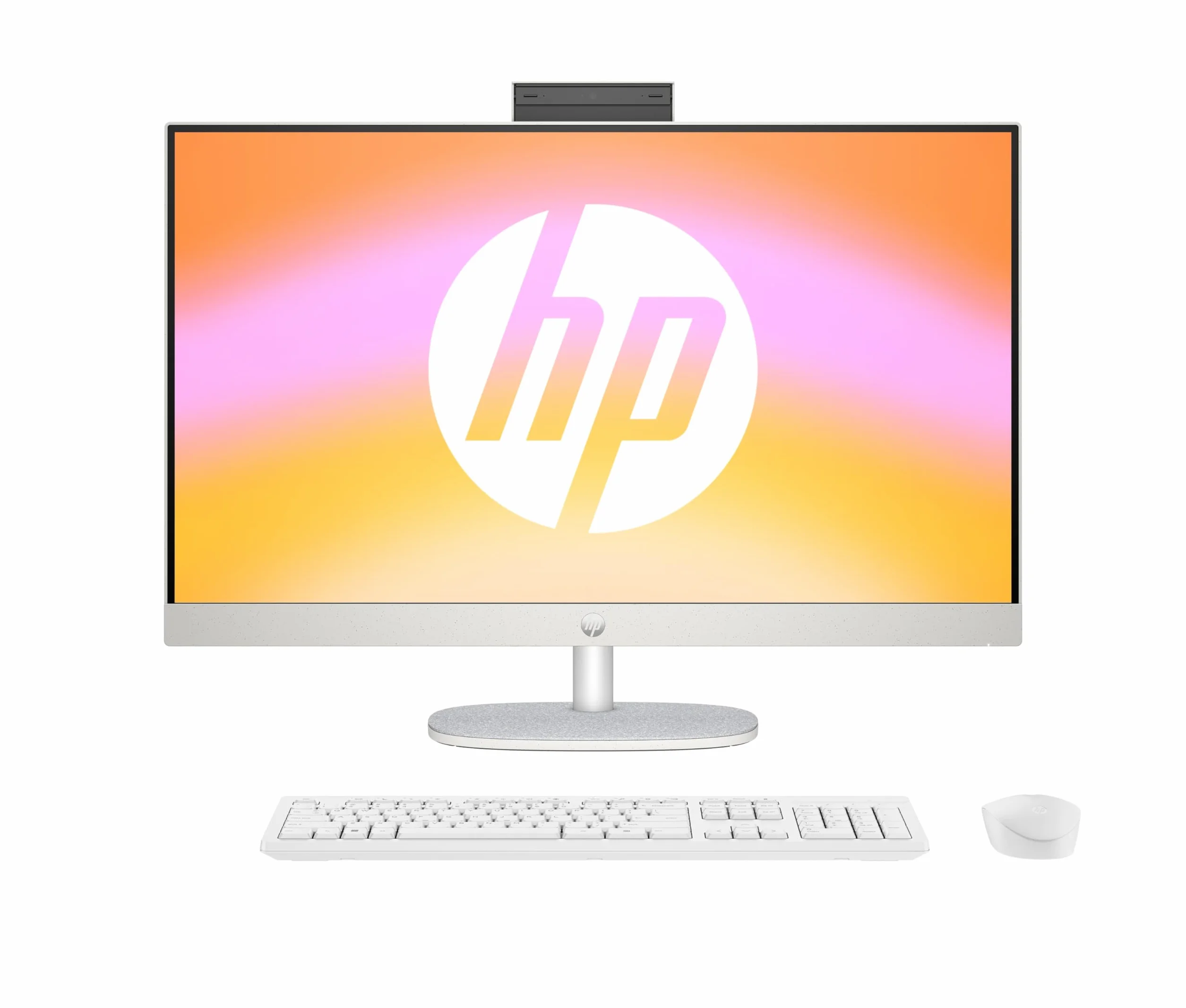 HP Komputer stacjonarny All-in-One, wyświetlacz FHD 27", AMD Ryzen 5 7520U, 16 GB DDR5 RAM, 1 TB SSD, jednostka graficzna AMD Radeon, Windows 11 Home, QWERTZ, biały, [dostępny w Amazon]