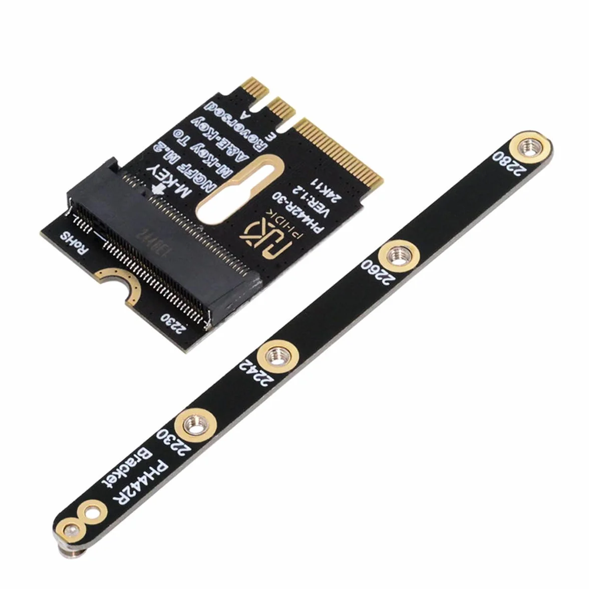 Karta 2230 NGFF A+E-Key na NVME M-key żeński przedłużacz PCI-E 4.0 adapter SSD 2280