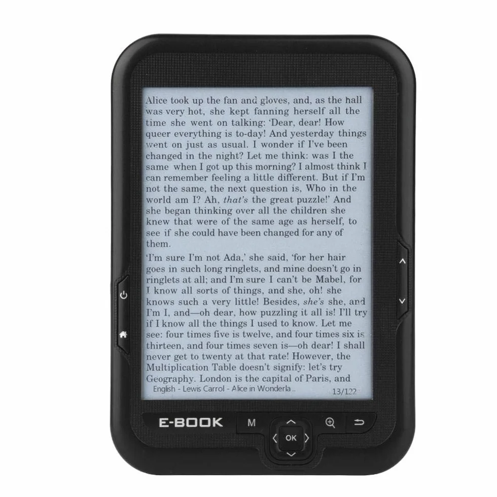 Czytnik e-booków, przenośny 6-calowy wyświetlacz elektroniczny o wysokiej rozdzielczości 300 dpi, zegar pomocniczy, słownik, kalendarz, kalkulator, karta 32G TF, 29 języków ze skórzanym etui (czarny 8G)