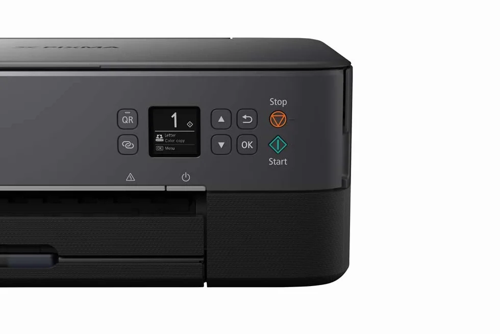Canon PIXMA TS5350 kolorowa drukarka atramentowa, urządzenie wielofunkcyjne DIN A4 (skaner, kopiarka, OLED, 4800 x 1200 dpi, USB, Wi-Fi, druk dwustronny, 2 podajniki papieru), czarna