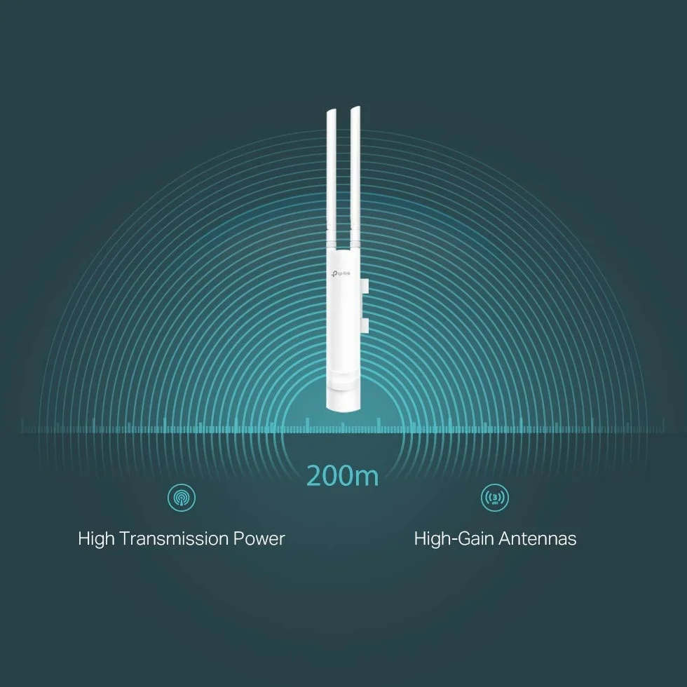 Tp-Link EAP110-OUTDOOR N300 Punkt Dostępu Bezprzewodowego, 300MBPS, Biały