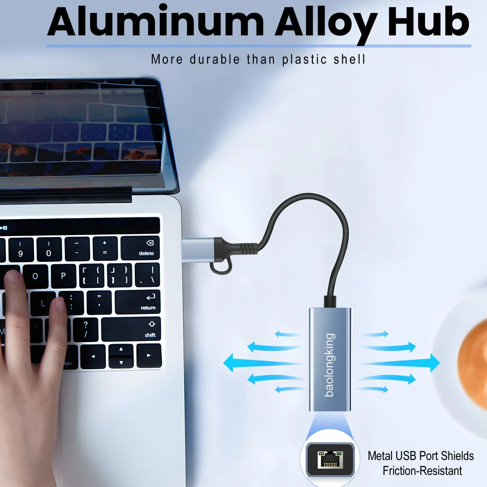 Adapter sieciowy USB-C Ethernet 1000 Mb/s USB 3.0 10/100/1000 Mb/s