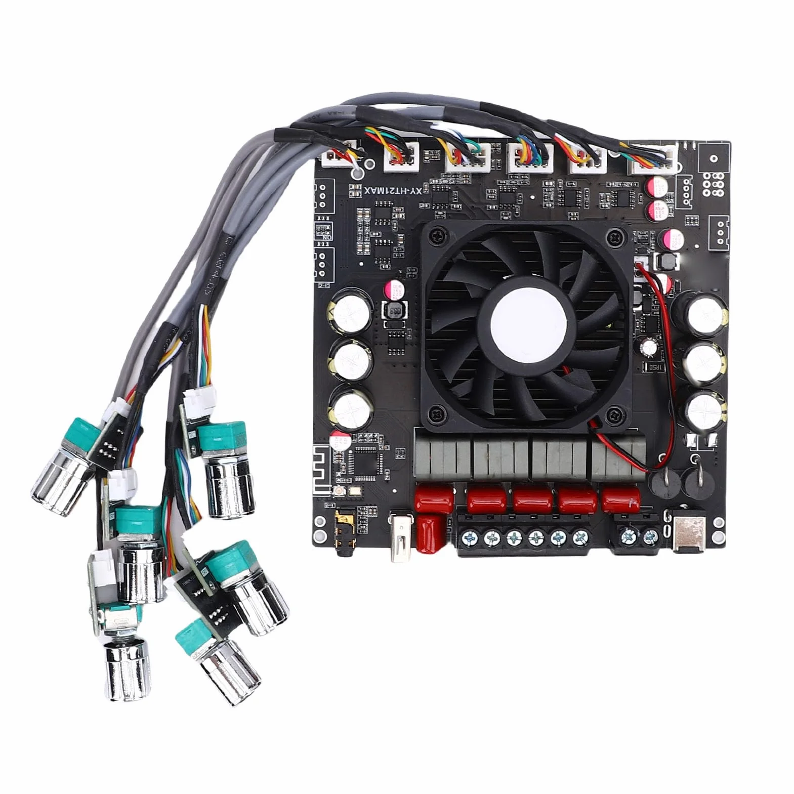 Generic 2.1-kanałowa Płyta Wzmacniacza Bluetooth Wysokiej Jakości Wzmacniacz Dźwięku do Domowego Głośnika PC Phone z regulacją Tonów Wysokich i Niskich dla Audiofilów