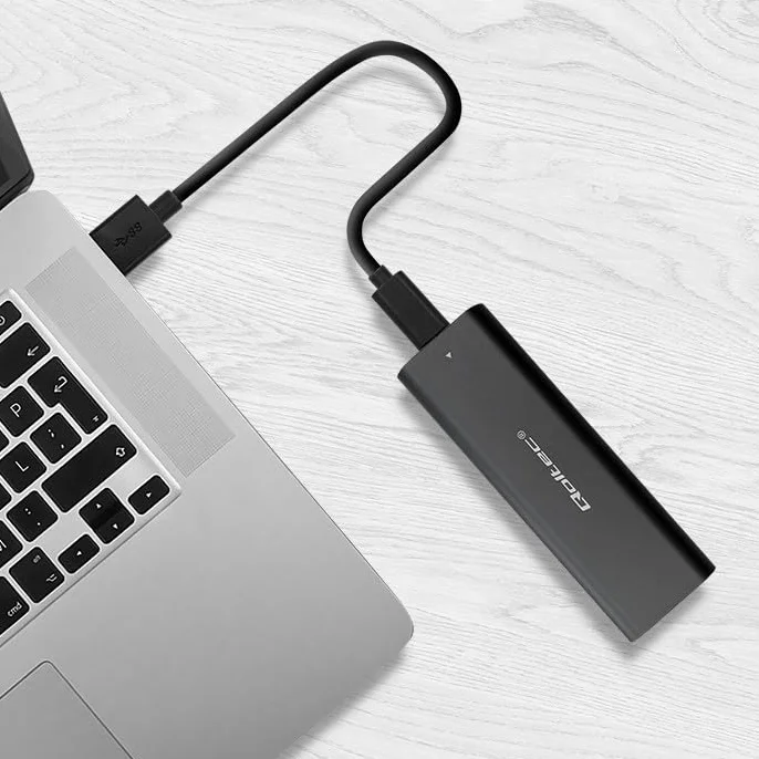 Qoltec Obudowa | kieszeń do dysków M.2 SSD,NVME, PCI-E, USB-C