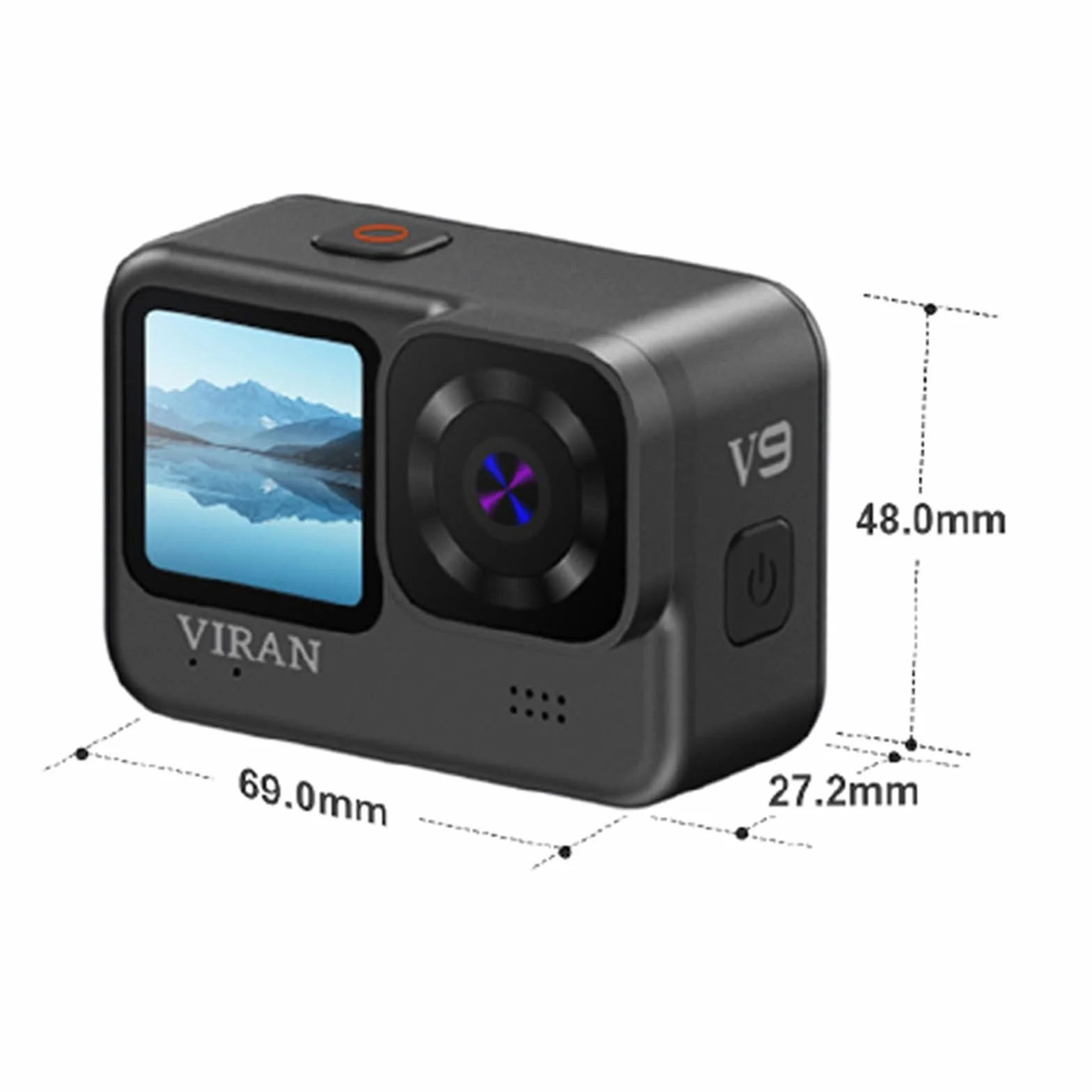 4K/60FPS WiFi Anti Shake Action Camera V9 Z Ekranem Zdalnego Sterowania Wodoodporna Szerokokątna Kamera Sportowa Wysoka Rozdzielczość(XJ-V9)
