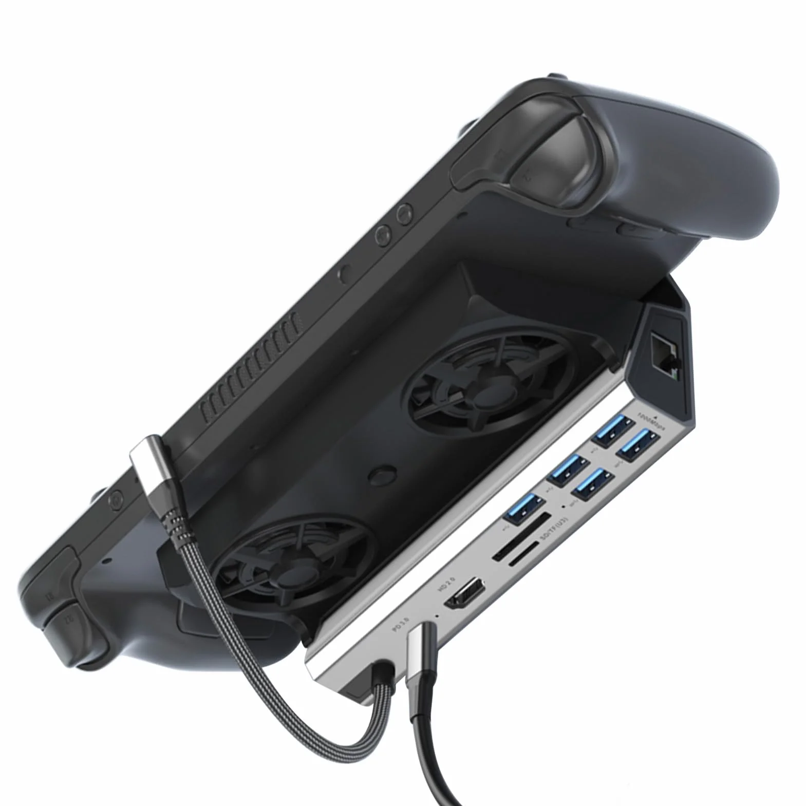 Stacja Dokująca Konsoli do Gier 10 W 1 Podwójne Wentylatory PD 3.0 100 W, USB 3.0 2.0 4K 60 Hz, Idealna do Serii X S