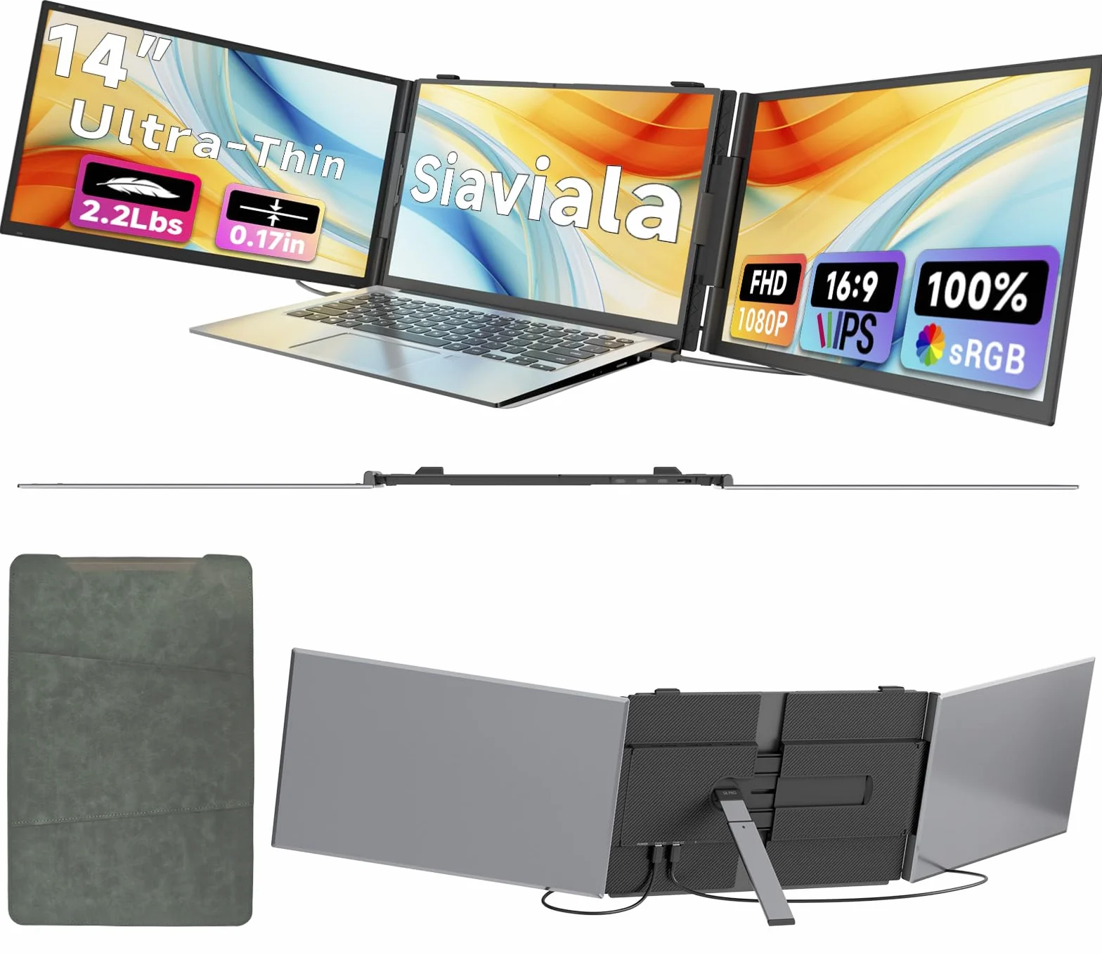 Triple Laptop Screen Extender