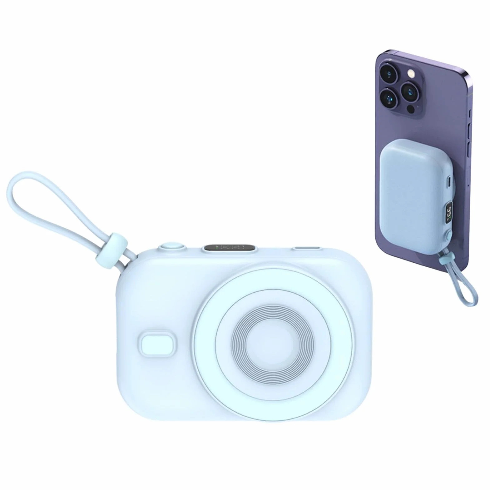 Przeno? ?adowarka magnetyczna, przeno?ny powerbank magnetyczny 10000 mAh | bateria powerbank do smartfona, smuk?a ?adowarka magnetyczna, zewn?trzny zestaw baterii do telefonu, rozwi?zanie do