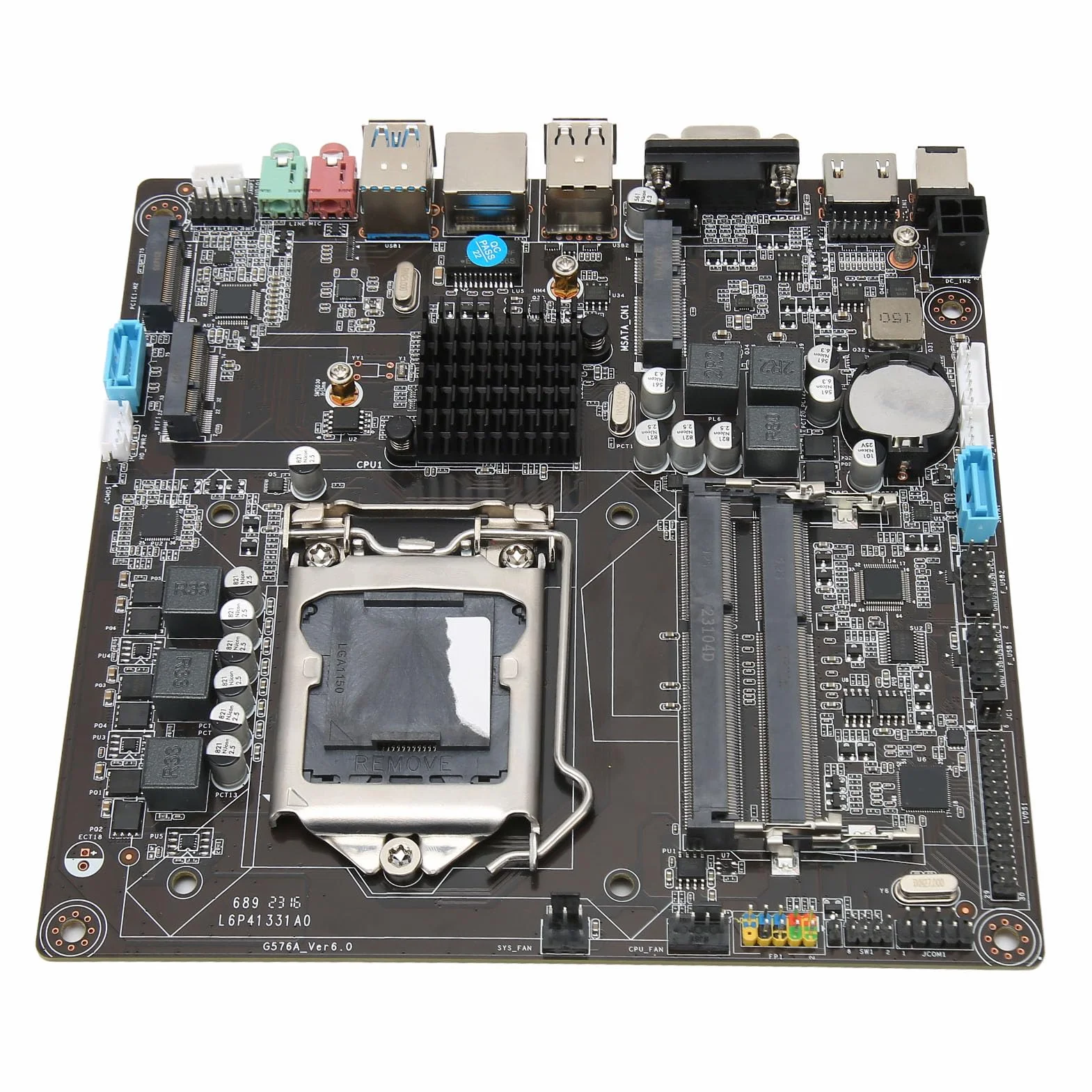 VBESTLIFE H81 płyta główna, LGA 1150 DDR3 ITX Gamingowa płyta główna do I3 I5 I7 do CPU 4. 5. generacji, M.2 VGA, HDMI, 2 porty audio, do komputerów DIY