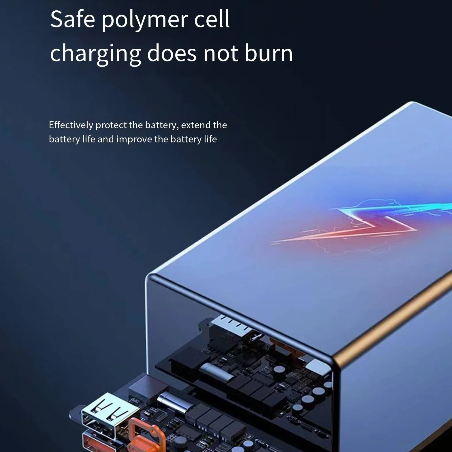 Duża pojemność 66W Szybkie ładowanie + Pd20W Przenośny zewnętrzny powerbank do telefonu komórkowego z oświetleniem,Black-90000mAh
