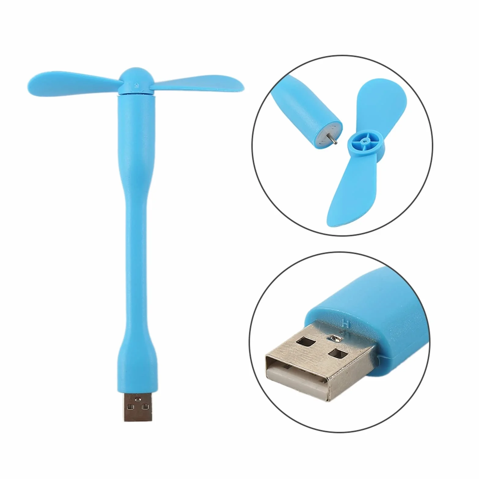 Feng Shui， Przenośny wentylator Wentylator chłodzący USB Gadżety elektroniczne Mini przenośna elastyczna chłodnica do laptopa Smart Phone (różowy 3 w 1)