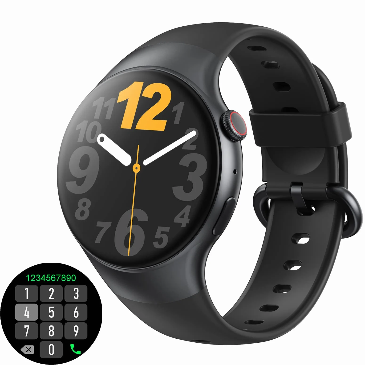 Smartwatch z funkcją telefonu, zegarek fitness dla mężczyzn i kobiet, okrągły ekran dotykowy o przekątnej ekranu 1,32", wodoszczelny IP67, zegarek sportowy ze spersonalizowanym ekranem, sterowanie