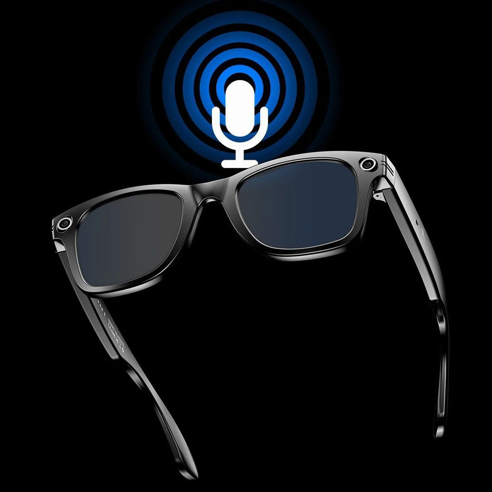 ASHATA AI Smart Okulary, 5.3 Tłumaczenie Inteligentne Okulary z 25 Językami 1080p Zdjęcie Robienie Wideo Chatgpt 4.0 Dostęp do Handsfree Music i Wzywa dla Mężczyzn i Kobiet