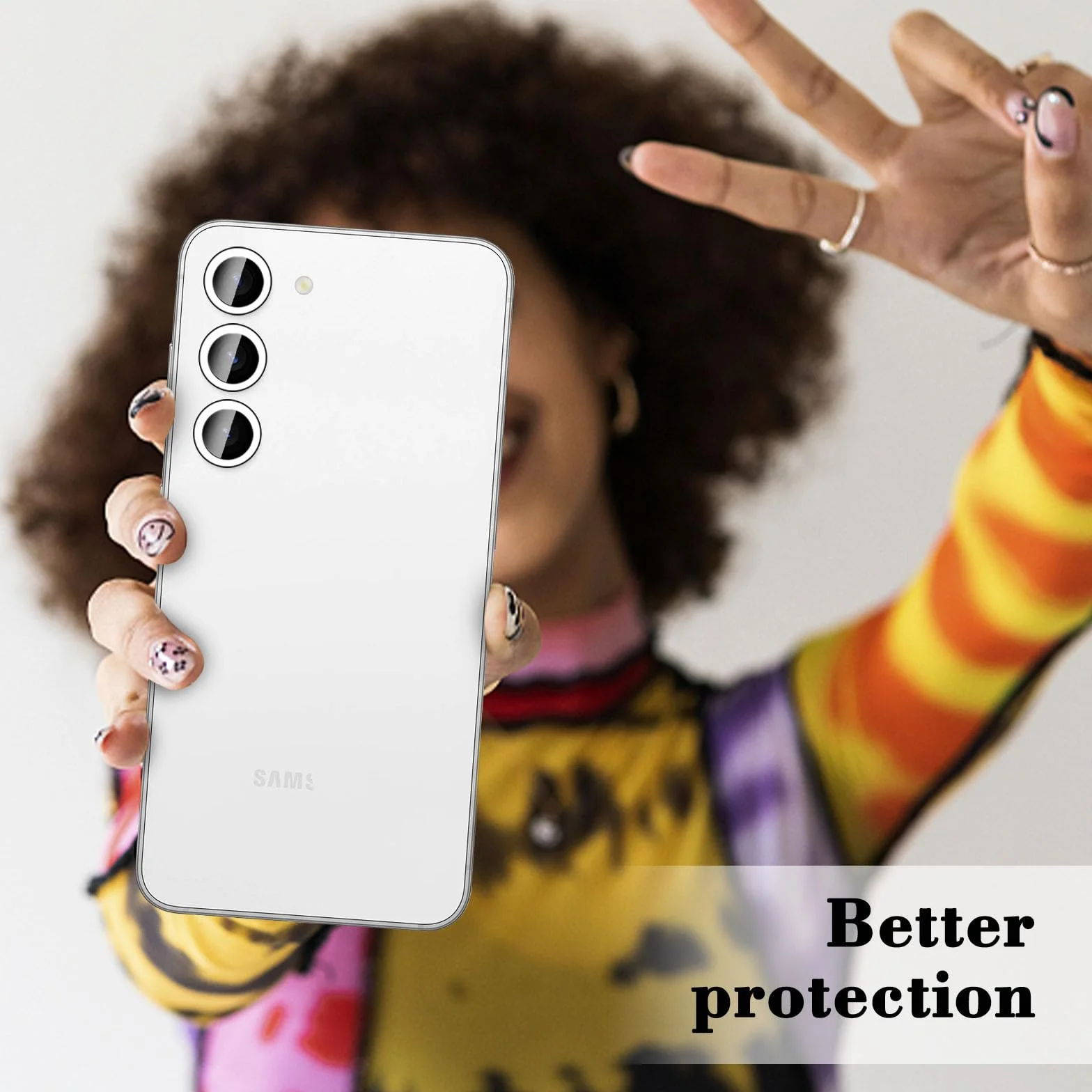 Kucheed Obiektyw Ochraniacz do Samsung Galaxy A14/A24/A34/A54, Kolorowa Osłona Aparatu ze Szkła Hartowanego, Pierścienie ze Stopu Aluminium