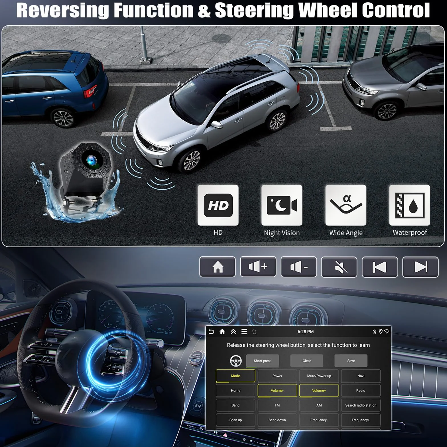 CAMECHO 4+64G M Android 15 Navi radio samochodowe