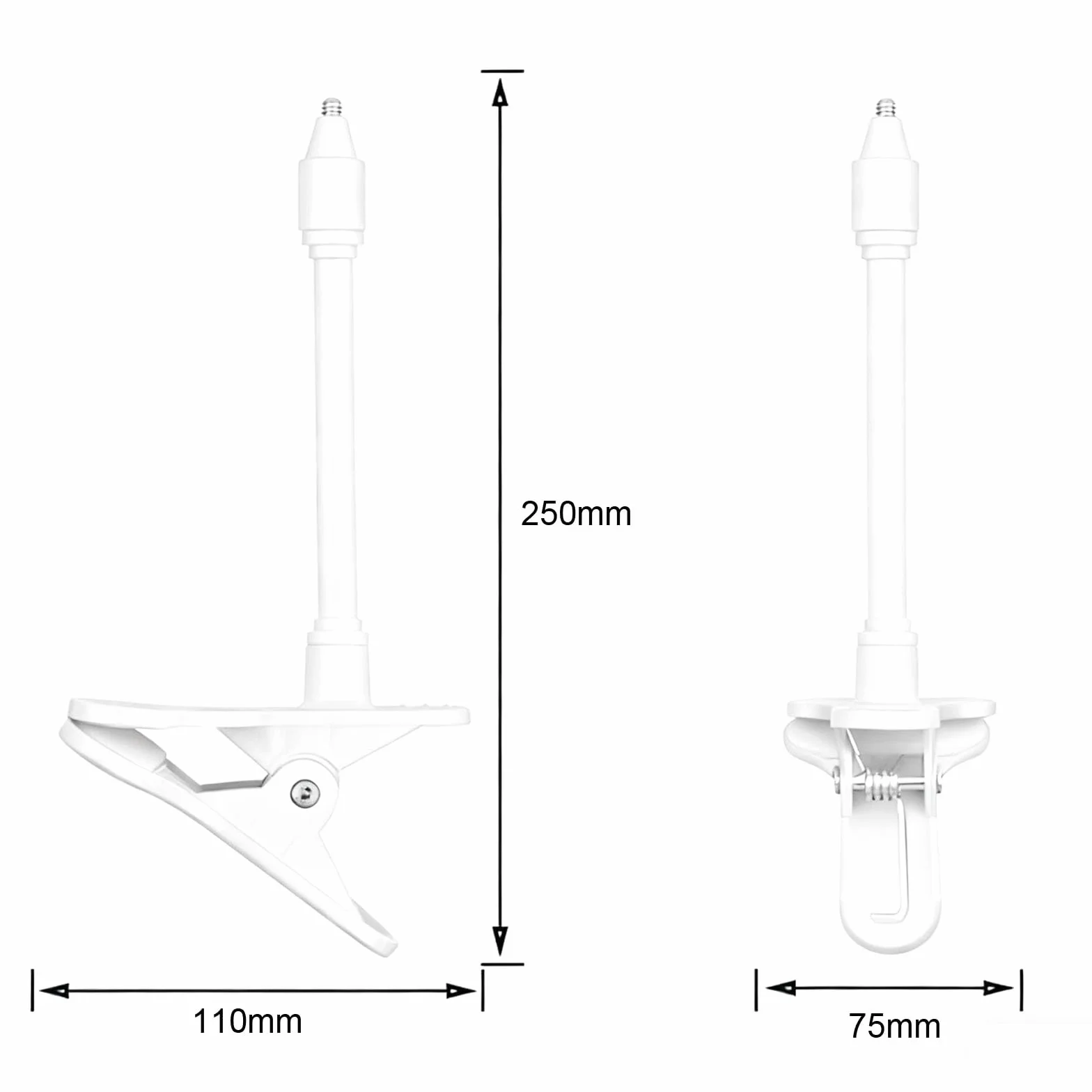NIYATA Uchwyt do niani, uchwyt na kamerę do TP-Link Tapo C200/C210/C220/C201/C202/C211/C212/C222/C230 WLAN IP Kame, biały