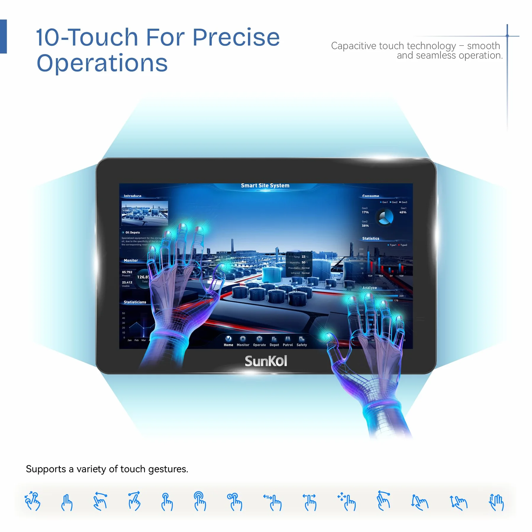 21.5" Fanless Industrial Panel PC,16:9 Embedded 10 Point Touch PC,Win 10 IP65 All-in-One Computer,Auto Power-on,for Factory,Automation,Kiosk,Business (I7-7500U, 16G RAM 512G SSD)