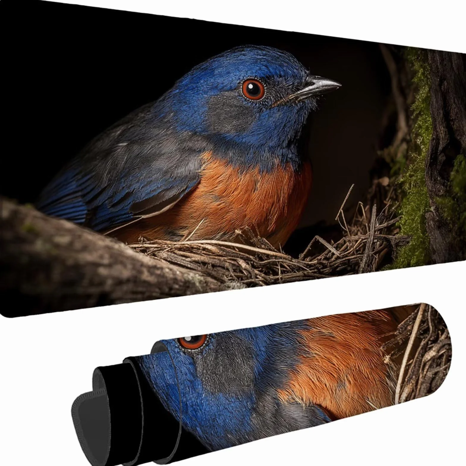 Gamingowa podkładka pod mysz 1200 x 600 x 3 mm, XXL, wodoszczelna, odporna na ścieranie, z przyszytymi krawędziami, czarna, podkładka na biurko, poprawia prędkość i precyzję pod laptopa, komputer