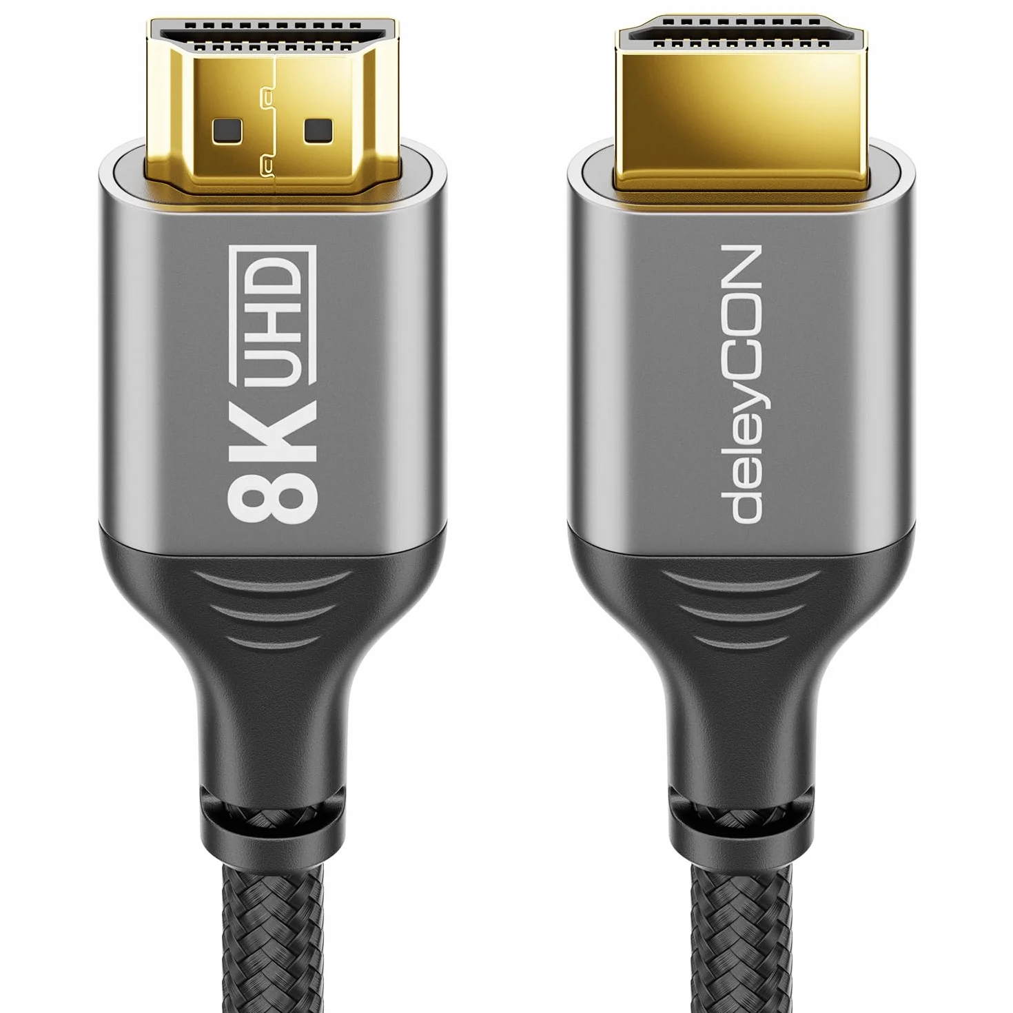 deleyCON 3,0m 8K HDMI 2.1 Kabel (48G, ULTRA Highspeed) 8K@60Hz 4K@120Hz 2K@144Hz/165Hz EARC HDCP 2.3/2.2 - Kompatybilny z DTS:X Dynamiczny HDR Dolby Atmos TV PS5 Xbox Soundbar Monitor