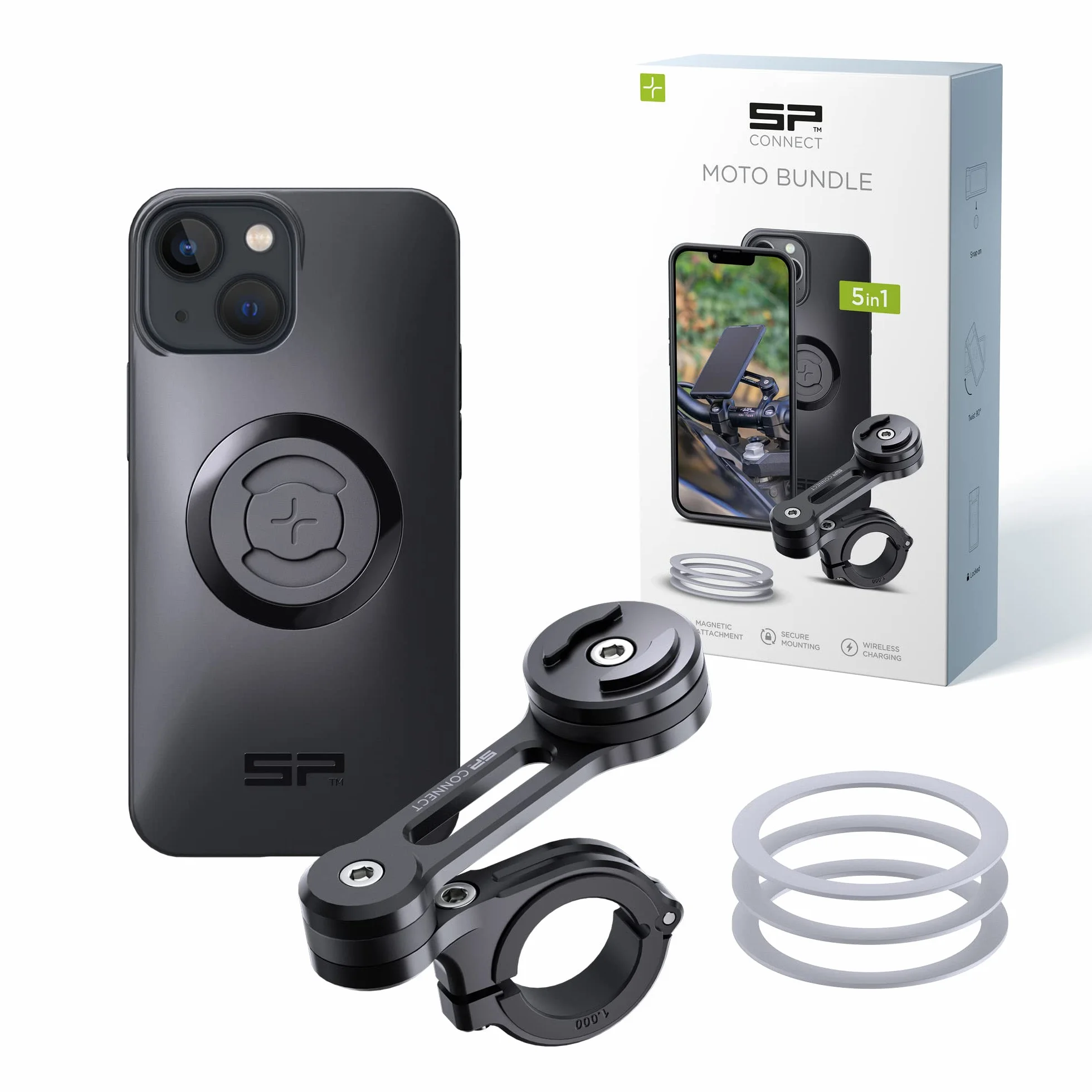 SP CONNECT SPC+ uchwyt na telefon komórkowy, wodoszczelny uchwyt na telefon komórkowy, do motocykla, motoroweru, skutera, akcesoria do wszystkich smartfonów, takich jak iPhone Samsung, uchwyt na gadżet do nawigacji