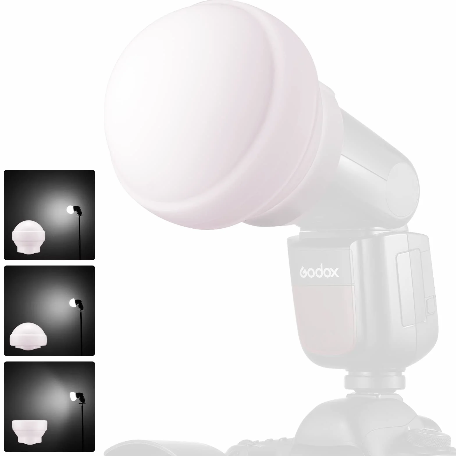 Godox AK-R22 Dyfuzyjna Kopuła, Składana Formuła Światła z Materiału Silikonowego, do AD100PRO, AD200PRO (z H200R), Sprzęgło Dyfuzyjne do Serii Lamp Błyskowych V1