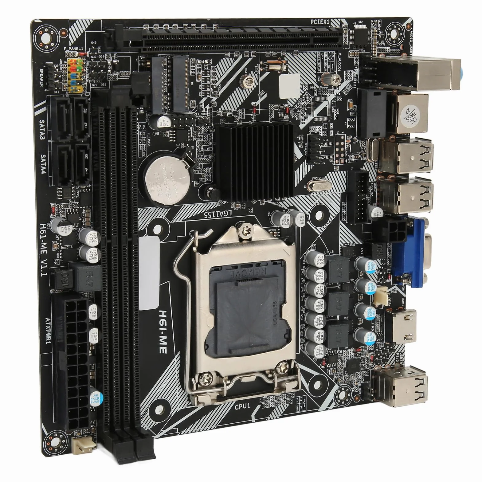 LGA 1155 Płyta Główna Mini ITX DDR3 do Komputera Stacjonarnego Płyta Główna Komputera NVME WiFi M.2 VGA Wyjście HD 10 USB 2.0 Mini ITX Kompletna Zamienna Płyta Główna