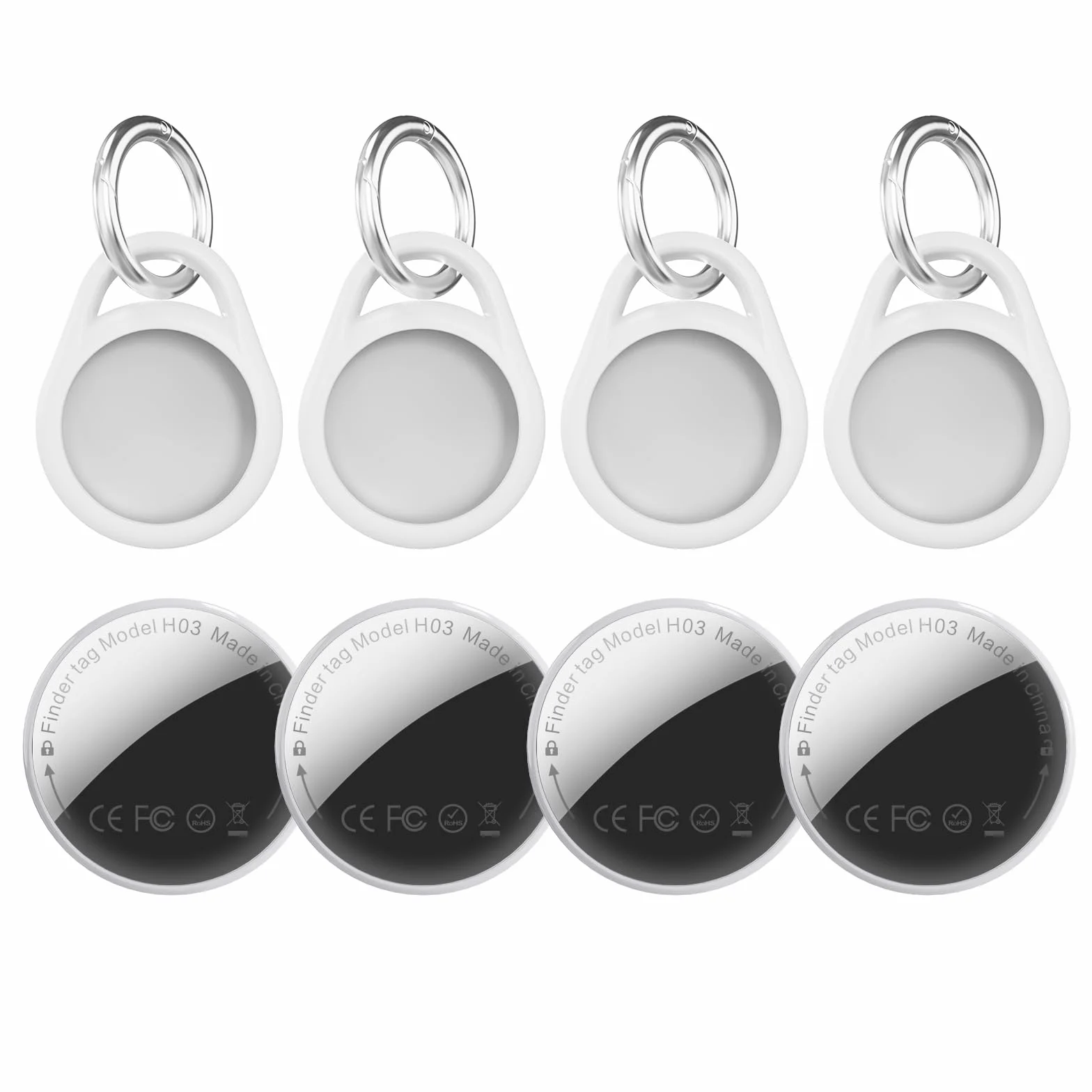 Smart Tracker Tag 4 Pack Czarny