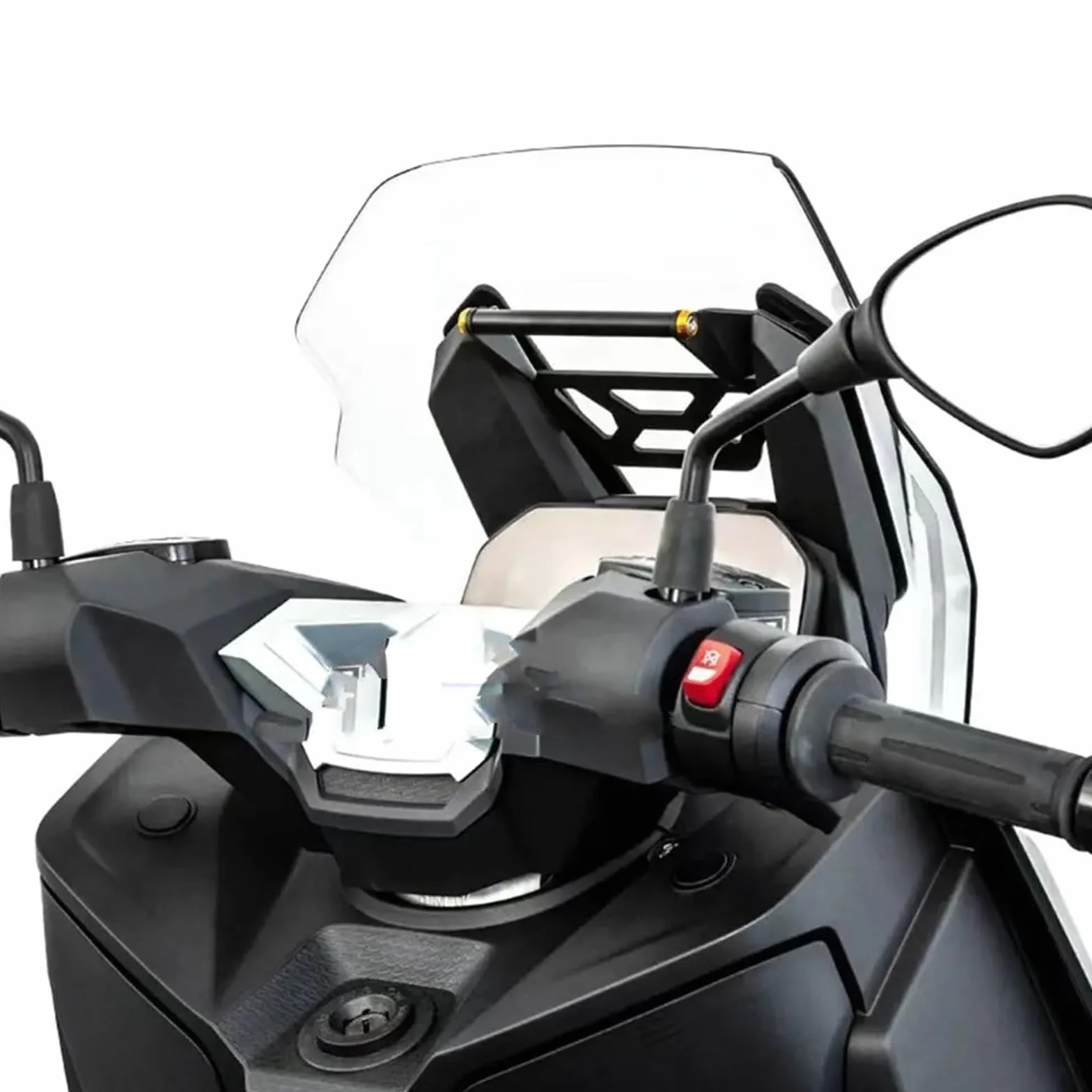 Uchwyt do nawigacji GPS Pasuje do BMW C400GT 2025 akcesoria De Moto CNC wsparcie De nawigacja GPS En aluminium wsparcie D'extension De Barre Motocyklowy uchwyt do nawigacji(12mm)
