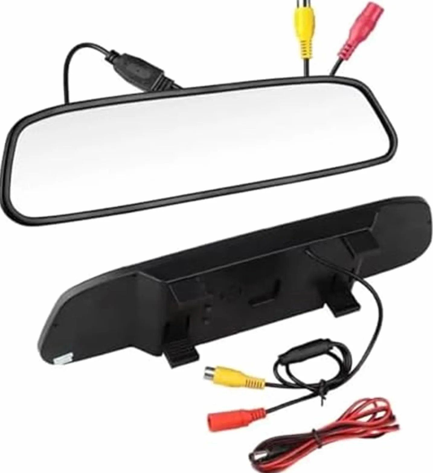 Kamera cofania samochodu Bezprzewodowa kamera cofania z monitorem lustrzanym, dla parkowania pojazdów HD 4.3(BLACK XC XFD)