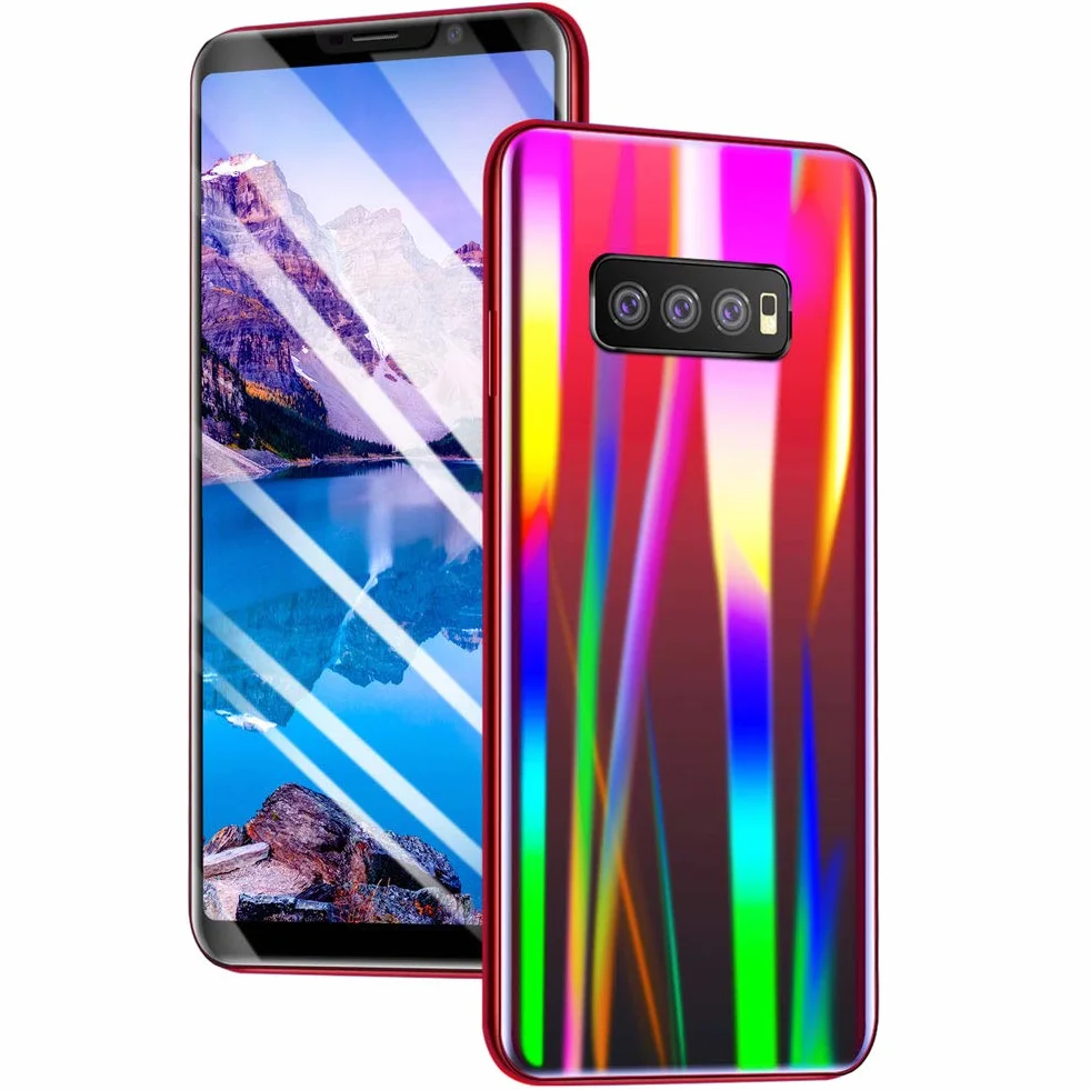 Smartfon, telefon komórkowy 5,5" Android Os 7.0 system odblokowywanie odcisków palców rozpoznawanie twarzy 1G + 16G rozdzielczość 1080X720 S11 Gradient red