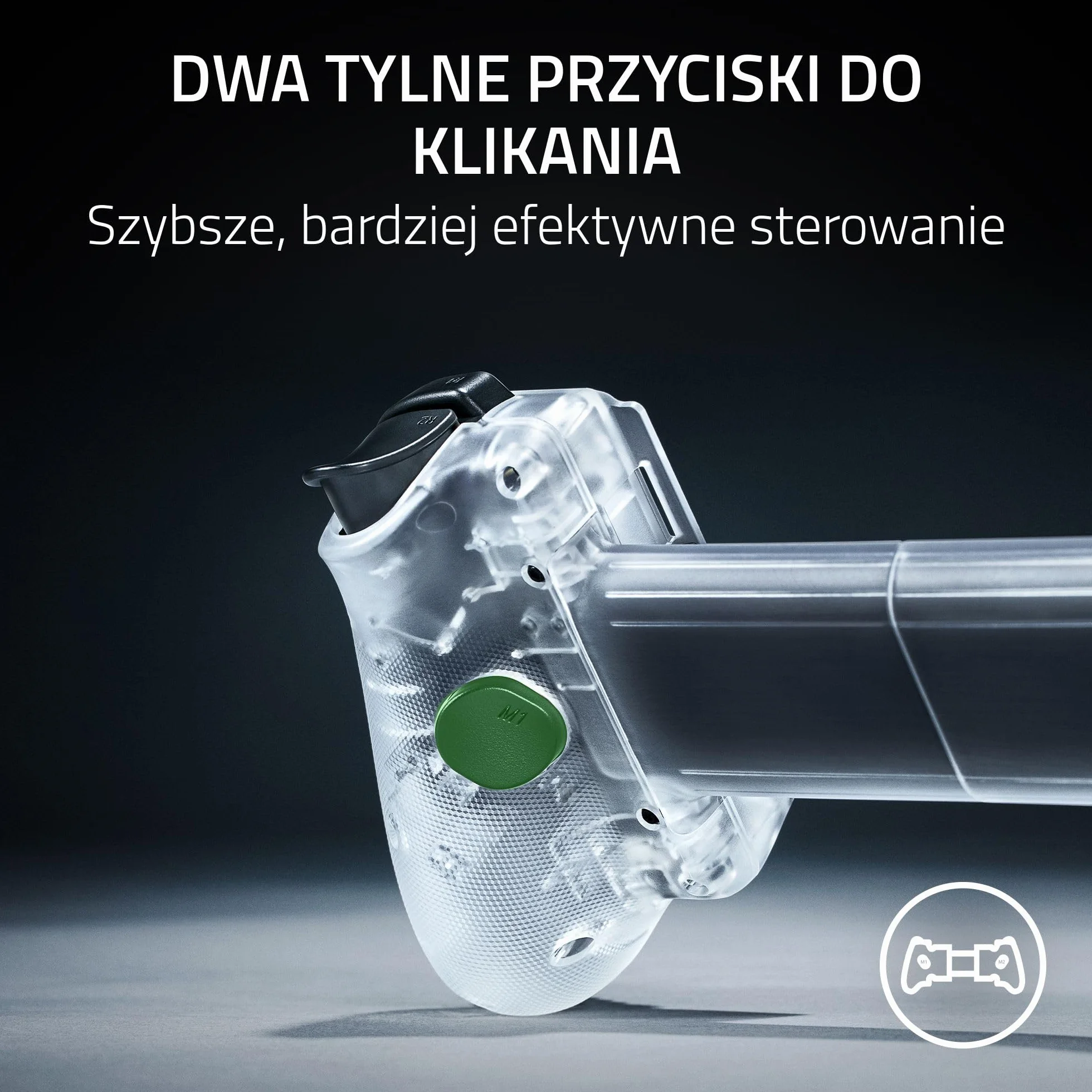 Razer Kishi V3 Phantom White - Pełnowymiarowy kontroler mobilny do smartfonów iPhone i Android - USB-C - Analogowe drążki z funkcją Anti-drift - 12 przycisków | Phantom White Edition
