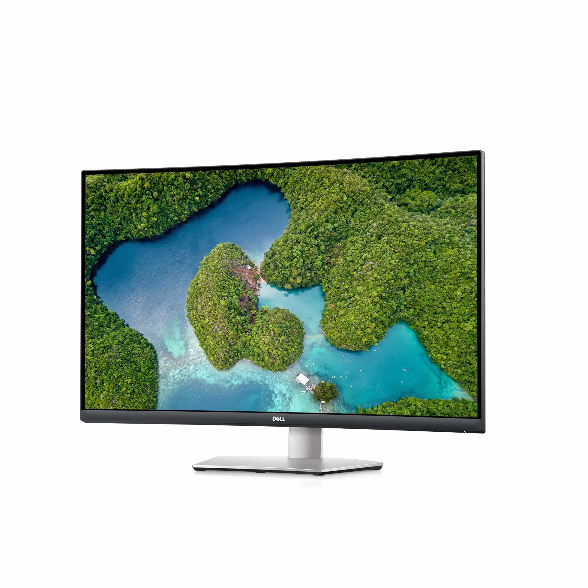 Dell S3221QSA 31,5" 4K UHD (3840x2160) 1800R Zakrzywiony ekran PC, 60Hz, VA, 4ms, AMD FreeSync, 99% sRGB, wbudowane głośniki, DisplayPort, 2x HDMI, 3x USB, 3 lata, srebrny