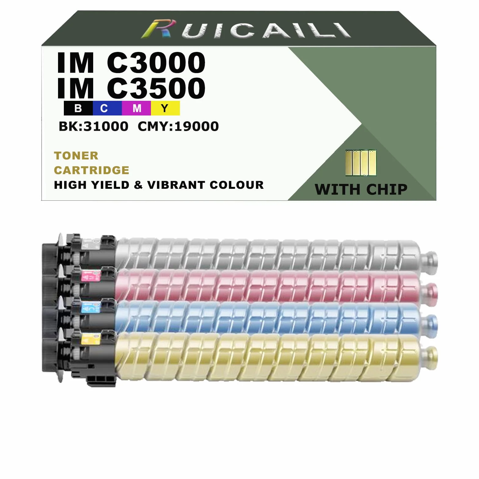 IMC3000 IMC3500 zamiennik kasety z tonerem do Ricoh 842251 842254 842253 842252 Współpracuje z drukarką IM C3000 IM C3500, 4-pak, czarny cyjan magenta żółty
