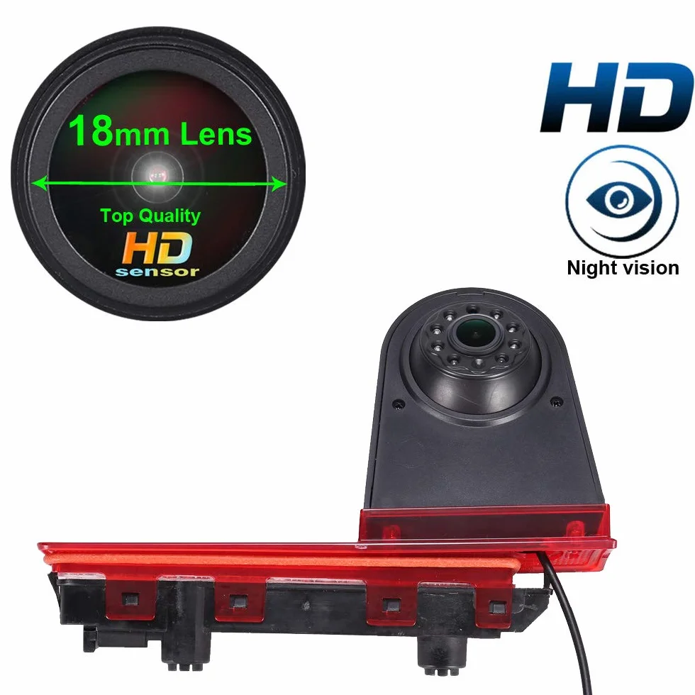 Samochód AHD IP68 1280 pikseli, 170°, transporter do pojazdu, światło hamowania, kamera cofania, system cofania, kamera dachowa z regulowanym kątem, zamiennik do V W T5 Multivan T6 Caravelle, Business