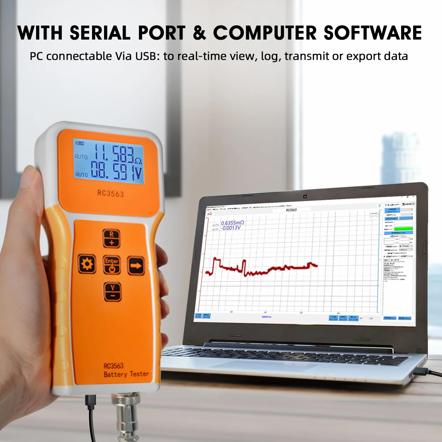 Tester rezystancji baterii 1uΩ ~ 200 Ω, 0 ~ ± 100 VDC, przenośny miernik napięcia z sondą, analizatorem kwasu Pb i Ni-CD
